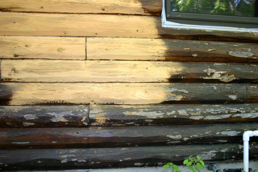 Remise à neuf d'un chalet en bois Isola 2000 par aérogommage Freres Dron 06