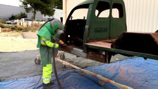 Décapage sablage carrosserie véhicule Frères Dron Région de Nice 06